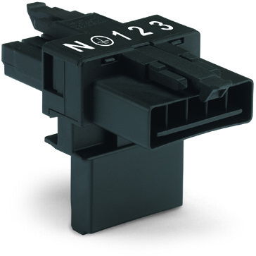 T-distribution connector 5-pole Cod. A black