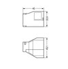 Strain relief housing 7-pole with locking clip black