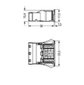 Snap-in socket 3-pole Cod. A black