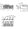 Plug for PCBs straight 4-pole white