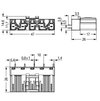 Plug for PCBs straight 5-pole black