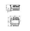 Linect® T-connector 4-pole Cod. A white