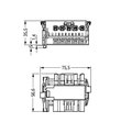 Linect® T-connector 5-pole Cod. I blue