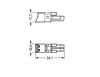 Socket 2-pole Cod. A black