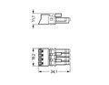 Socket 4-pole Cod. A black