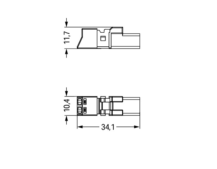 Plug 2-pole Cod. A black – Image 2 of 2
