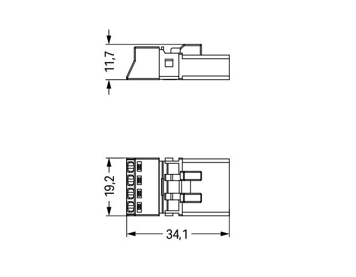 Plug 4-pole Cod. A black – Image 2 of 2