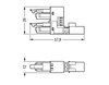 H-distribution connector 2-pole Cod. A white