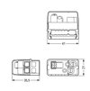Supply module for flat cable 5 x 2.5 mm² + 2 x 1.5 mm² gray