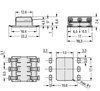 Through-Board SMD PCB Terminal Block 0.75 mm² Pin spacing 6.5 mm white