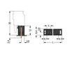 THR male header 1.2 x 1.2 mm solder pin straight black