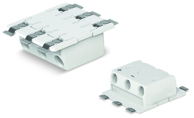 Through-Board SMD PCB Terminal Block 0.75 mm² Pin spacing 6.5 mm white