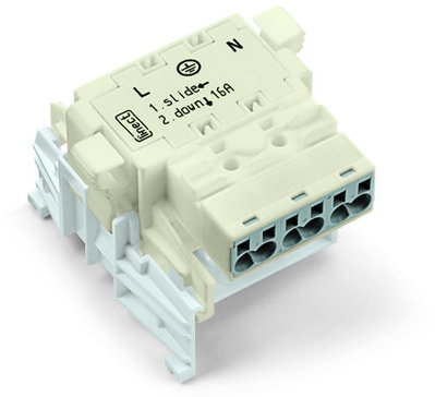 Linect® T-connector 3-pole 1 input white