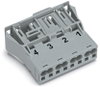 Snap-in plug 4-pole Cod. B gray