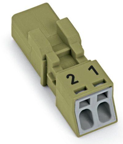 Plug 2-pole light green