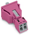 Snap-in plug 2-pole Cod. B pink