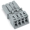 Socket 4-pole Cod. B gray