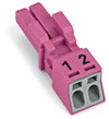 Socket 2-pole Cod. B pink