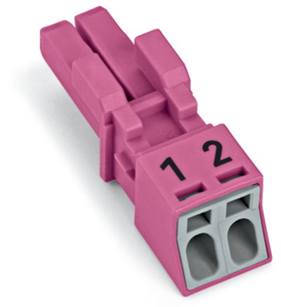 Socket 2-pole Cod. B pink