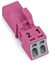Plug 2-pole pink