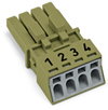 Socket 4-pole Cod. B light green
