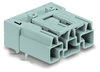 Plug for PCBs angled 3-pole gray