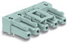 Socket for PCBs angled 5-pole gray
