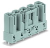 Plug for PCBs straight 5-pole gray