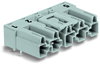 Plug for PCBs angled 5-pole gray