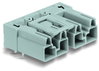 Plug for PCBs angled 4-pole gray