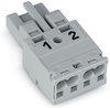 Socket 2-pole Cod. B gray