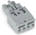 Socket 2-pole Cod. B gray