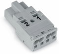 Plug 2-pole Cod. B gray