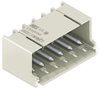 THT male header 1.4 mm Ø solder pin angled light gray