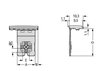 1-conductor THT female connector angled push-button Push-in CAGE CLAMP® light gray