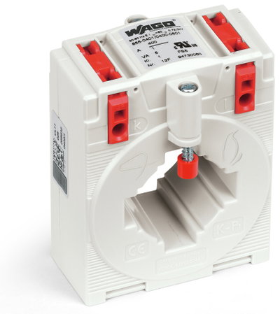 Plug-in current transformer Primary rated current: 400 A Secondary rated current: 1 A