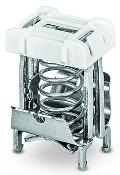 Shield clamping saddle 21.8 mm wide 6 ... 16 mm silver-colored
