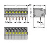 PCB terminal block push-button 1.5 mm² gray