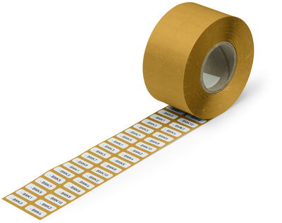 Textile labels for Smart Printer permanent adhesive white