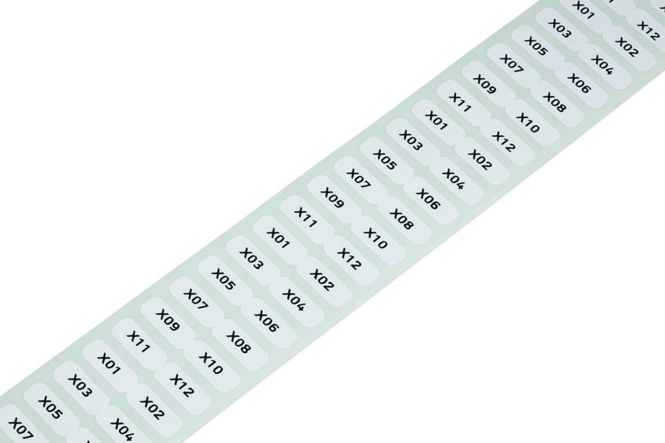 Labels for Smart Printer permanent adhesive white