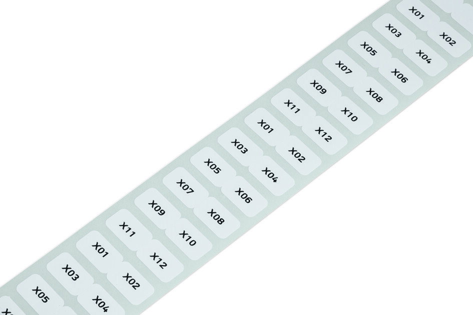 Labels for Smart Printer permanent adhesive white