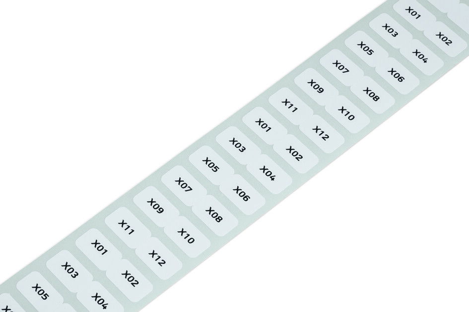 Labels for Smart Printer permanent adhesive white