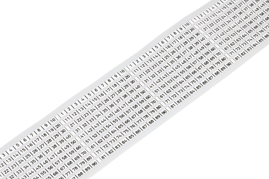 Marking strips on reel 3 mm wide white