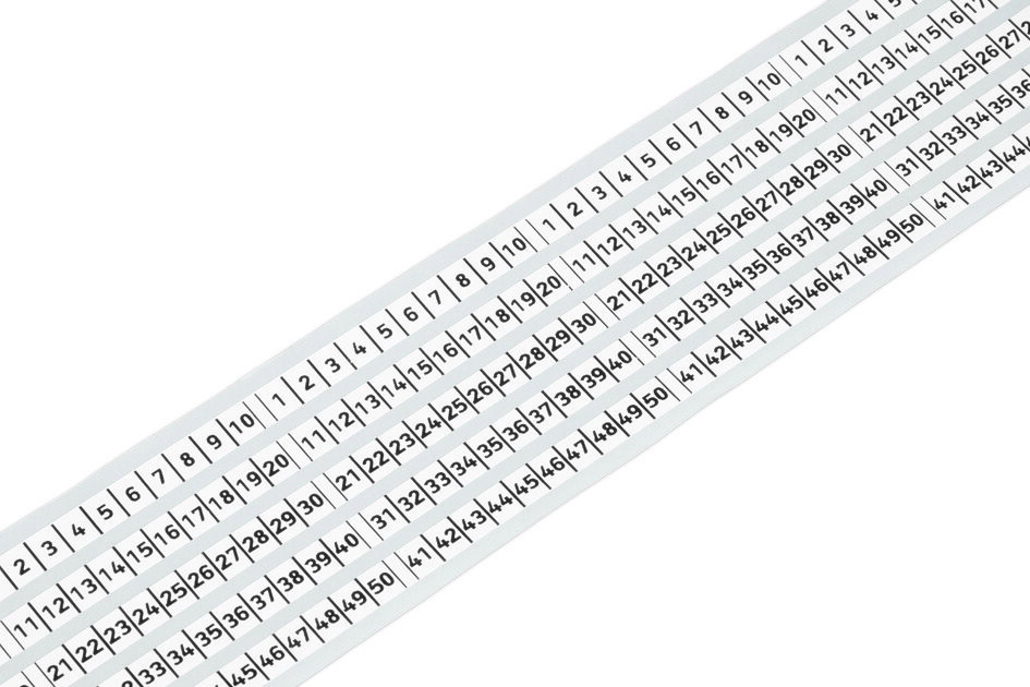 Marking strips 25  m on roll 6 mm wide white
