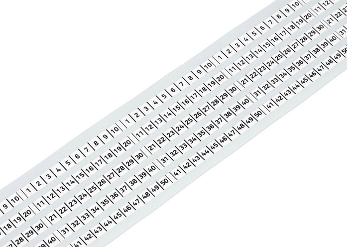 Marking strips on reel 5 mm wide white