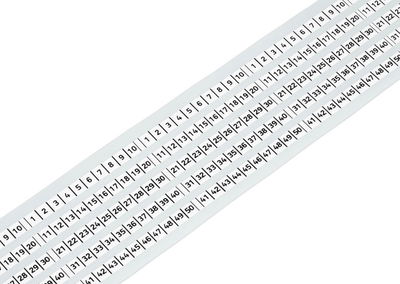 Marking strips on reel 5 mm wide white