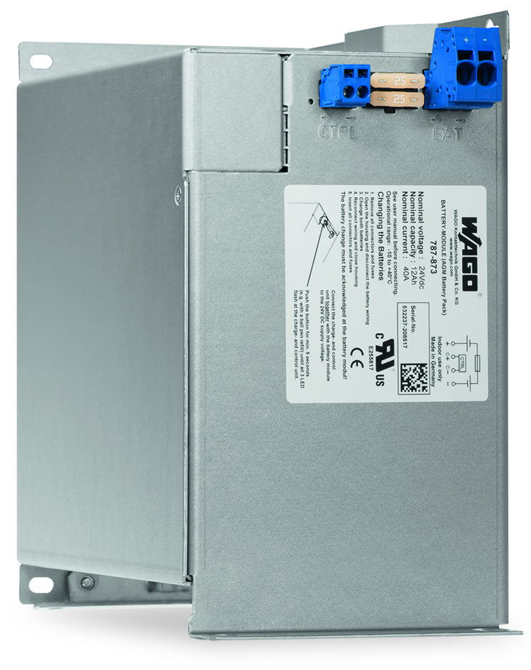 Lead-acid AGM battery module 24 VDC input voltage 40 A output current