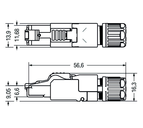 Connector ETHERNET RJ-45 Cat. 6A – Image 2 of 2