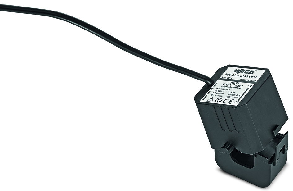 Split-core current transformer Primary rated current: 150 A Secondary rated current: 1 A