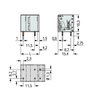 PCB terminal block 4 mm² Pin spacing 11.5 mm gray